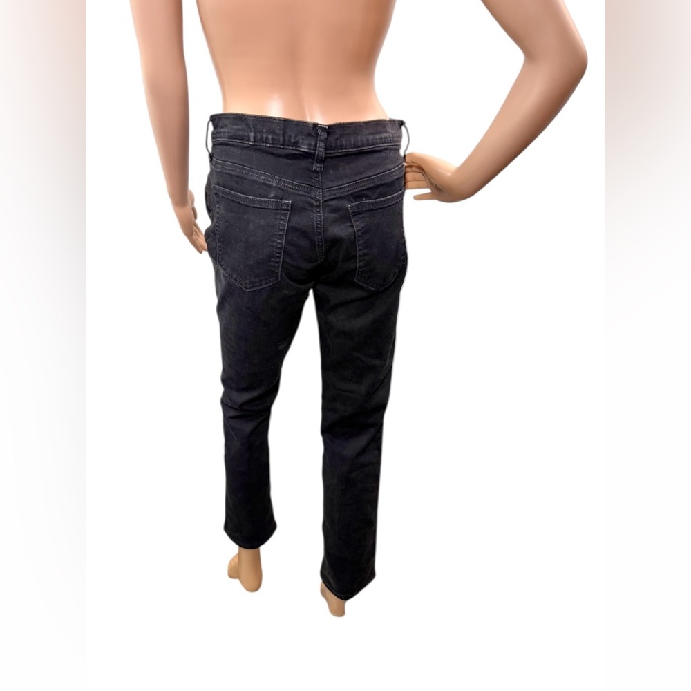 Gap Women’s Size 28 Regular Classic Straight Leg Solid Black Pants - Picture 4 of 7